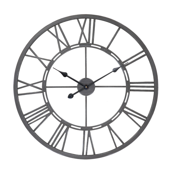 Loft97 CL6XX Oversized Roman Round Wall Clock - Large Wall Clock, Big Clocks For Living Room Decor Or Dining Room Decor, Roman Numeral Wall Clock, Decorative Wall Clock, 27" Diameter