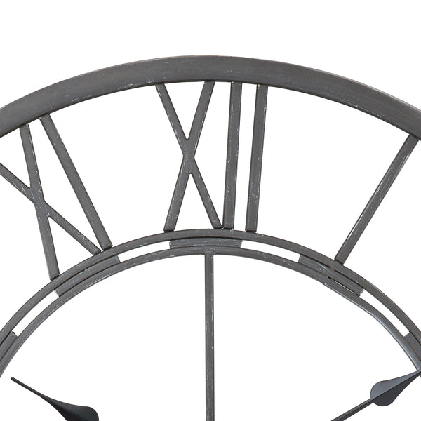 Loft97 CL6XX Oversized Roman Round Wall Clock - Large Wall Clock, Big Clocks For Living Room Decor Or Dining Room Decor, Roman Numeral Wall Clock, Decorative Wall Clock, 27" Diameter