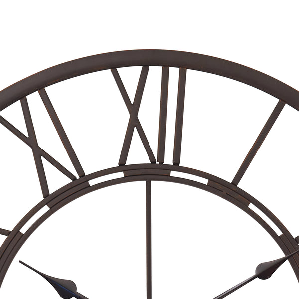 Loft97 CL6XX Oversized Roman Round Wall Clock - Large Wall Clock, Big Clocks For Living Room Decor Or Dining Room Decor, Roman Numeral Wall Clock, Decorative Wall Clock, 27" Diameter