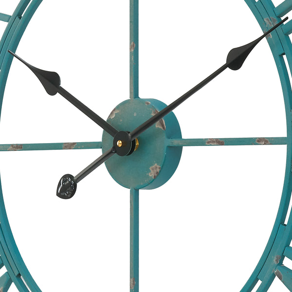 Loft97 CL6XX Oversized Roman Round Wall Clock - Large Wall Clock, Big Clocks For Living Room Decor Or Dining Room Decor, Roman Numeral Wall Clock, Decorative Wall Clock, 27" Diameter