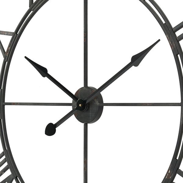 Loft97 CL7XX Oversized Roman Round Wall Clock - Large Wall Clock, Big Clocks For Living Room Decor Or Dining Room Decor, Roman Numeral Wall Clock, Decorative Wall Clock, 43.5" Diameter