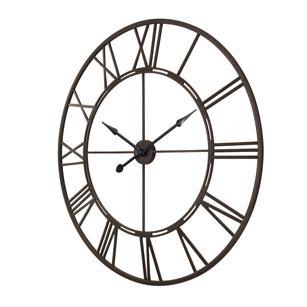 Loft97 CL7XX Oversized Roman Round Wall Clock - Large Wall Clock, Big Clocks For Living Room Decor Or Dining Room Decor, Roman Numeral Wall Clock, Decorative Wall Clock, 43.5" Diameter