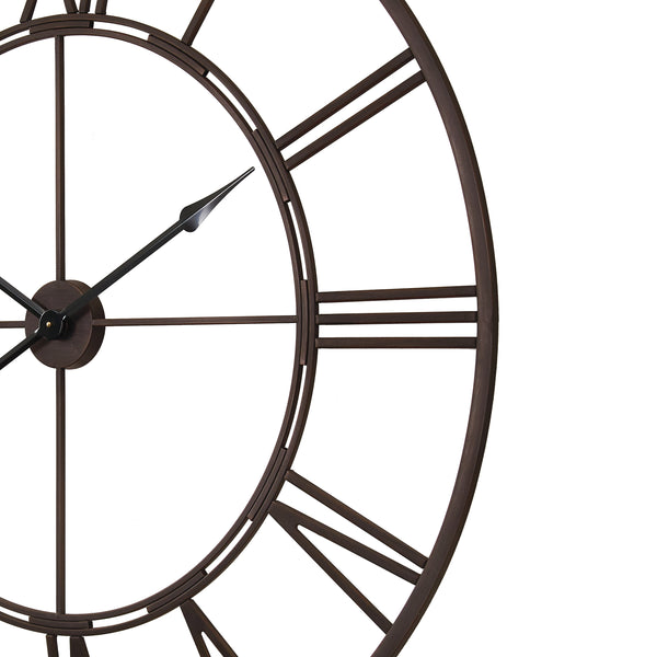 Loft97 CL7XX Oversized Roman Round Wall Clock - Large Wall Clock, Big Clocks For Living Room Decor Or Dining Room Decor, Roman Numeral Wall Clock, Decorative Wall Clock, 43.5" Diameter