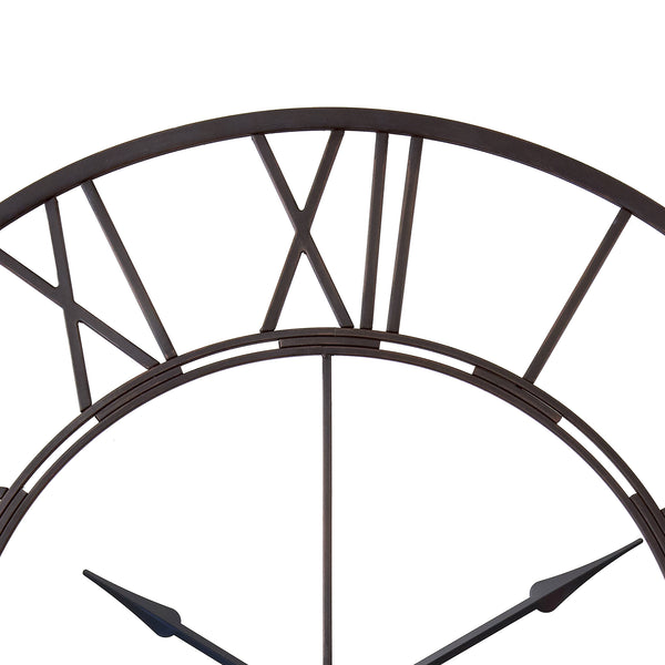 Loft97 CL7XX Oversized Roman Round Wall Clock - Large Wall Clock, Big Clocks For Living Room Decor Or Dining Room Decor, Roman Numeral Wall Clock, Decorative Wall Clock, 43.5" Diameter