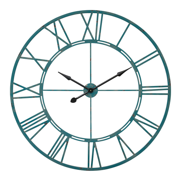 Loft97 CL7XX Oversized Roman Round Wall Clock - Large Wall Clock, Big Clocks For Living Room Decor Or Dining Room Decor, Roman Numeral Wall Clock, Decorative Wall Clock, 43.5" Diameter