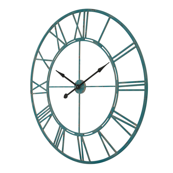 Loft97 CL7XX Oversized Roman Round Wall Clock - Large Wall Clock, Big Clocks For Living Room Decor Or Dining Room Decor, Roman Numeral Wall Clock, Decorative Wall Clock, 43.5" Diameter