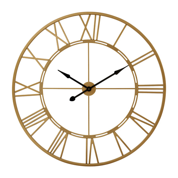 Loft97 CL7XX Oversized Roman Round Wall Clock - Large Wall Clock, Big Clocks For Living Room Decor Or Dining Room Decor, Roman Numeral Wall Clock, Decorative Wall Clock, 43.5" Diameter