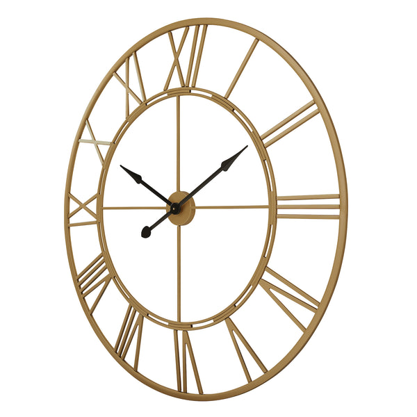 Loft97 CL7XX Oversized Roman Round Wall Clock - Large Wall Clock, Big Clocks For Living Room Decor Or Dining Room Decor, Roman Numeral Wall Clock, Decorative Wall Clock, 43.5" Diameter