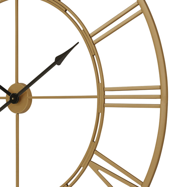 Loft97 CL7XX Oversized Roman Round Wall Clock - Large Wall Clock, Big Clocks For Living Room Decor Or Dining Room Decor, Roman Numeral Wall Clock, Decorative Wall Clock, 43.5" Diameter