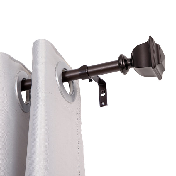 Loft97 D10XX Wall Mounted 3/4 Inch Curtain Rod - Curtain Rods For Windows, Adjustable Drapery Rods, Curtain Rods, Bedroom & Living Room Decorative Curtain Rods, Tapestry Poles