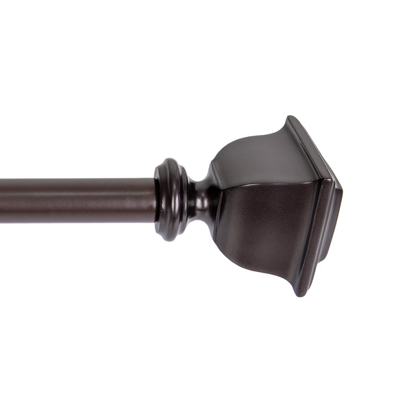 Loft97 D10XX Wall Mounted 3/4 Inch Curtain Rod - Curtain Rods For Windows, Adjustable Drapery Rods, Curtain Rods, Bedroom & Living Room Decorative Curtain Rods, Tapestry Poles