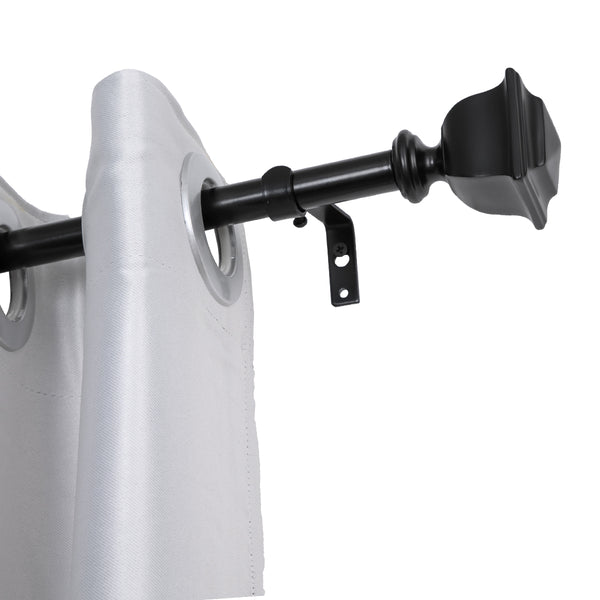 Loft97 D10XX Wall Mounted 3/4 Inch Curtain Rod - Curtain Rods For Windows, Adjustable Drapery Rods, Curtain Rods, Bedroom & Living Room Decorative Curtain Rods, Tapestry Poles