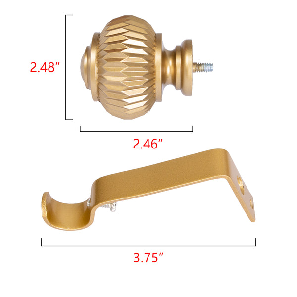 Loft97 D11XX Wall Mounted 3/4 Inch Curtain Rod - Curtain Rods For Windows, Adjustable Drapery Rods, Curtain Rods, Bedroom & Living Room Decorative Curtain Rods, Tapestry Poles