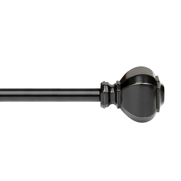 Loft97 D12XX Wall Mounted 3/4 Inch Curtain Rod - Curtain Rods For Windows, Adjustable Drapery Rods, Curtain Rods, Bedroom & Living Room Decorative Curtain Rods, Tapestry Poles