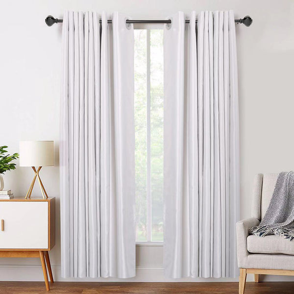 Loft97 D12XX Wall Mounted 3/4 Inch Curtain Rod - Curtain Rods For Windows, Adjustable Drapery Rods, Curtain Rods, Bedroom & Living Room Decorative Curtain Rods, Tapestry Poles