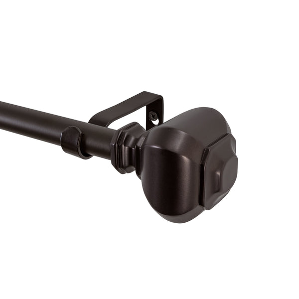 Loft97 D12XX Wall Mounted 3/4 Inch Curtain Rod - Curtain Rods For Windows, Adjustable Drapery Rods, Curtain Rods, Bedroom & Living Room Decorative Curtain Rods, Tapestry Poles