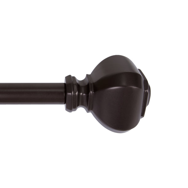 Loft97 D12XX Wall Mounted 3/4 Inch Curtain Rod - Curtain Rods For Windows, Adjustable Drapery Rods, Curtain Rods, Bedroom & Living Room Decorative Curtain Rods, Tapestry Poles