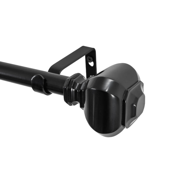 Loft97 D12XX Wall Mounted 3/4 Inch Curtain Rod - Curtain Rods For Windows, Adjustable Drapery Rods, Curtain Rods, Bedroom & Living Room Decorative Curtain Rods, Tapestry Poles