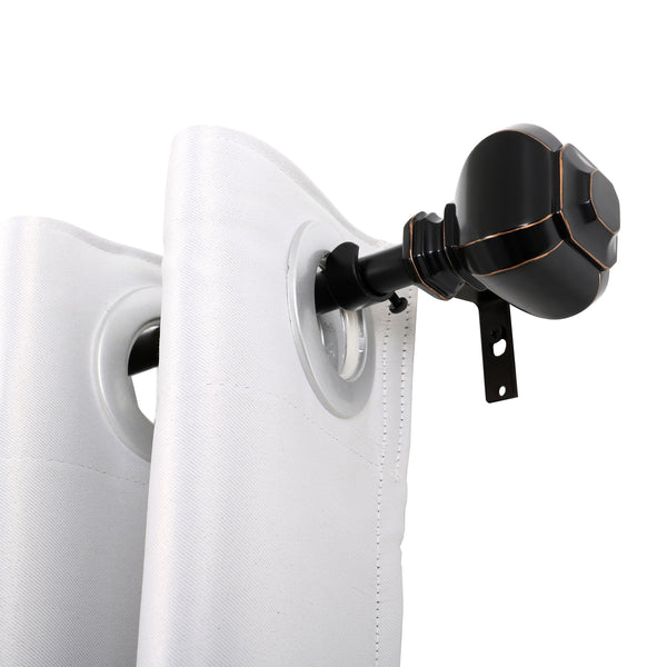 Loft97 D14XX Wall Mounted 3/4 Inch Curtain Rod - Curtain Rods For Windows, Adjustable Drapery Rods, Curtain Rods, Bedroom & Living Room Decorative Curtain Rods, Tapestry Poles