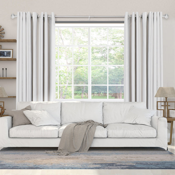 Loft97 D14XX Wall Mounted 3/4 Inch Curtain Rod - Curtain Rods For Windows, Adjustable Drapery Rods, Curtain Rods, Bedroom & Living Room Decorative Curtain Rods, Tapestry Poles