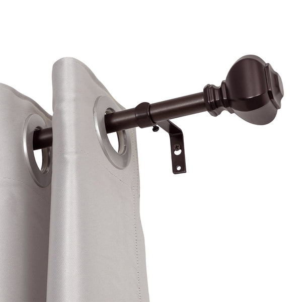 Loft97 D14XX Wall Mounted 3/4 Inch Curtain Rod - Curtain Rods For Windows, Adjustable Drapery Rods, Curtain Rods, Bedroom & Living Room Decorative Curtain Rods, Tapestry Poles