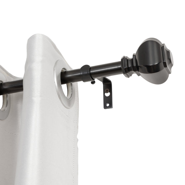 Loft97 D14XX Wall Mounted 3/4 Inch Curtain Rod - Curtain Rods For Windows, Adjustable Drapery Rods, Curtain Rods, Bedroom & Living Room Decorative Curtain Rods, Tapestry Poles