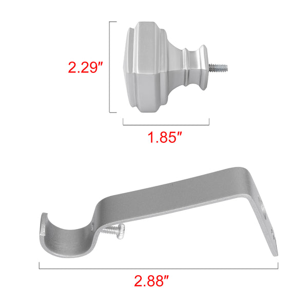 Loft97 D28XX Wall Mounted 5/8 Inch Curtain Rod - Curtain Rods For Windows, Adjustable Drapery Rods, Curtain Rods, Bedroom & Living Room Decorative Curtain Rods, Tapestry Poles