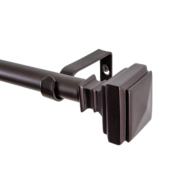Loft97 D28XX Wall Mounted 5/8 Inch Curtain Rod - Curtain Rods For Windows, Adjustable Drapery Rods, Curtain Rods, Bedroom & Living Room Decorative Curtain Rods, Tapestry Poles