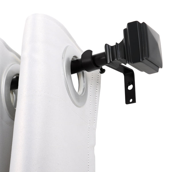 Loft97 D28XX Wall Mounted 5/8 Inch Curtain Rod - Curtain Rods For Windows, Adjustable Drapery Rods, Curtain Rods, Bedroom & Living Room Decorative Curtain Rods, Tapestry Poles