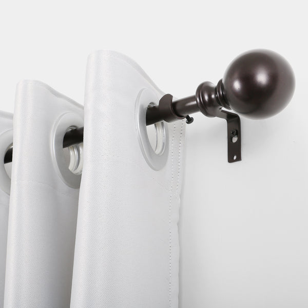Loft97 D34RB Wall Mounted 3/4 Inch Curtain Rod - Curtain Rods For Windows 48 to 86 Inch, Adjustable Drapery Rods, Oil rubbed bronze Curtain Rods, Bedroom & Living Room Decorative Curtain Rods, Tapestry Poles (Oil Rubbed bronze, 48"-86")