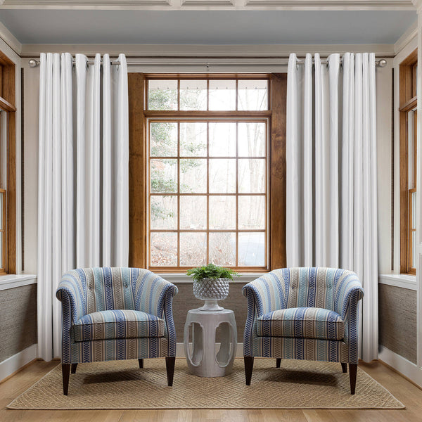 Loft97 D34SN Wall Mounted 3/4 Inch Curtain Rod - Curtain Rods For Windows 48 to 86 Inch, Adjustable Drapery Rods, Satin Nickel Curtain Rods, Bedroom & Living Room Decorative Curtain Rods, Tapestry Poles (Satin Nickel, 48"-86")