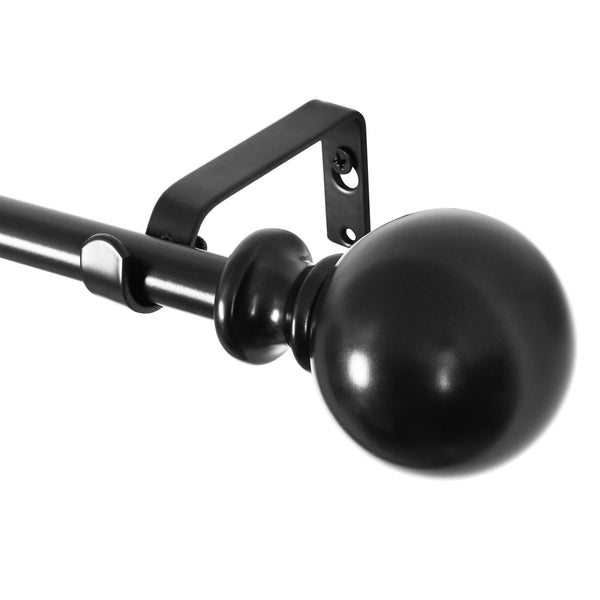 Loft97 D38XX Wall Mounted 3/4 Inch Curtain Rod - Curtain Rods For Windows 86 to 120 Inch, Adjustable Drapery Rods, Curtain Rods, Bedroom & Living Room Decorative Curtain Rods, Tapestry Poles 86"-120"