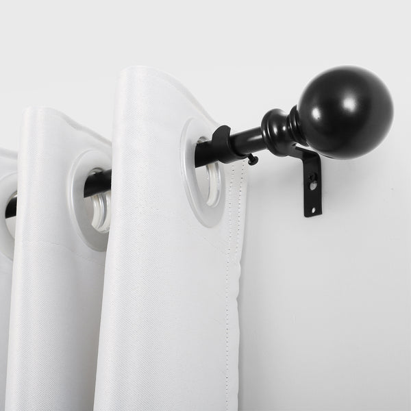 Loft97 D38XX Wall Mounted 3/4 Inch Curtain Rod - Curtain Rods For Windows 86 to 120 Inch, Adjustable Drapery Rods, Curtain Rods, Bedroom & Living Room Decorative Curtain Rods, Tapestry Poles 86"-120"