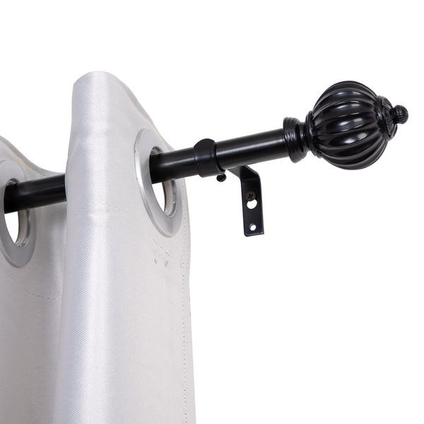 Loft97 D42XX Wall Mounted 3/4 Inch Curtain Rod - Curtain Rods For Windows, Adjustable Drapery Rods, Curtain Rods, Bedroom & Living Room Decorative Curtain Rods, Tapestry Poles