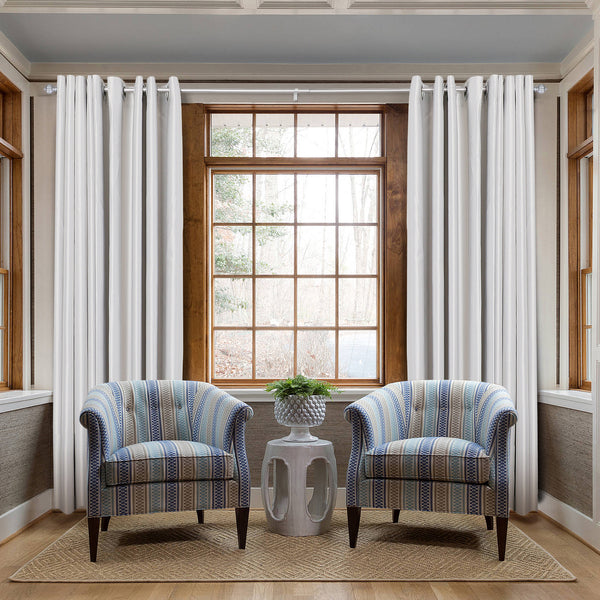 Loft97 D44XX Wall Mounted 3/4 Inch Curtain Rod - Curtain Rods For Windows 48 to 86 Inch, Adjustable Drapery Rods, Curtain Rods, Bedroom & Living Room Decorative Curtain Rods, Tapestry Poles 48"-86"
