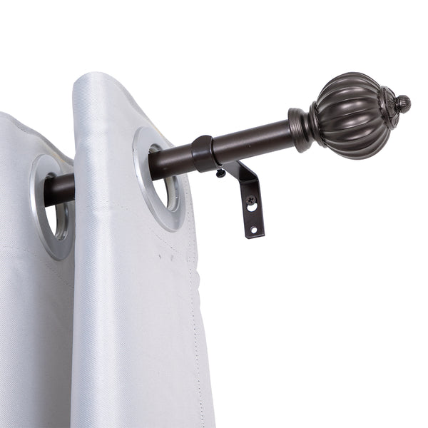 Loft97 D44XX Wall Mounted 3/4 Inch Curtain Rod - Curtain Rods For Windows 48 to 86 Inch, Adjustable Drapery Rods, Curtain Rods, Bedroom & Living Room Decorative Curtain Rods, Tapestry Poles 48"-86"