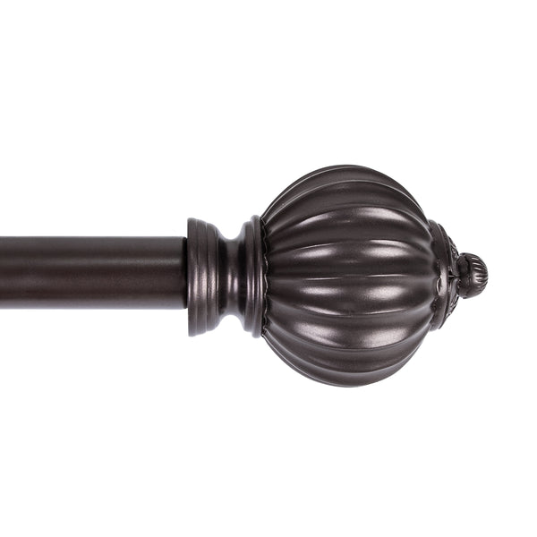 Loft97 D44XX Wall Mounted 3/4 Inch Curtain Rod - Curtain Rods For Windows 48 to 86 Inch, Adjustable Drapery Rods, Curtain Rods, Bedroom & Living Room Decorative Curtain Rods, Tapestry Poles 48"-86"
