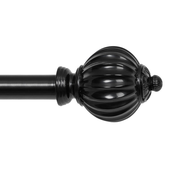 Loft97 D44XX Wall Mounted 3/4 Inch Curtain Rod - Curtain Rods For Windows 48 to 86 Inch, Adjustable Drapery Rods, Curtain Rods, Bedroom & Living Room Decorative Curtain Rods, Tapestry Poles 48"-86"