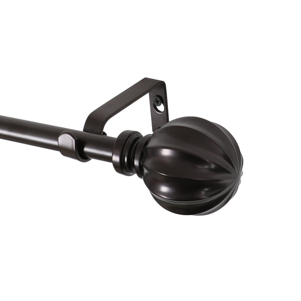 Loft97 D58XX Wall Mounted 3/4 Inch Curtain Rod - Curtain Rods For Windows 86 to 120 Inch, Adjustable Drapery Rods, Curtain Rods, Bedroom & Living Room Decorative Curtain Rods, Tapestry Poles