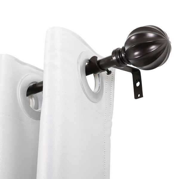 Loft97 D58XX Wall Mounted 3/4 Inch Curtain Rod - Curtain Rods For Windows 86 to 120 Inch, Adjustable Drapery Rods, Curtain Rods, Bedroom & Living Room Decorative Curtain Rods, Tapestry Poles