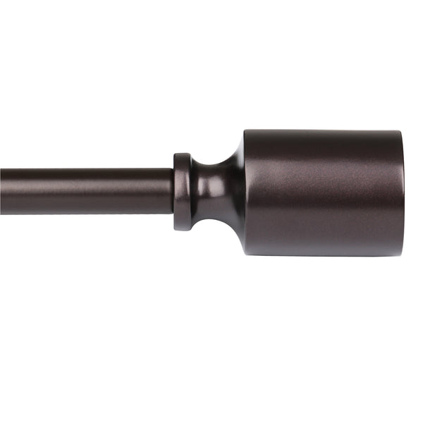 Loft97 D72RB Wall Mounted 3/4 Inch Curtain Rod - Curtain Rods For Windows 28 to 48 Inch, Adjustable Drapery Rods, Oil rubbed bronze Curtain Rods, Bedroom & Living Room Decorative Curtain Rods, Tapestry Poles (Oil rubbed bronze, 28"-48")