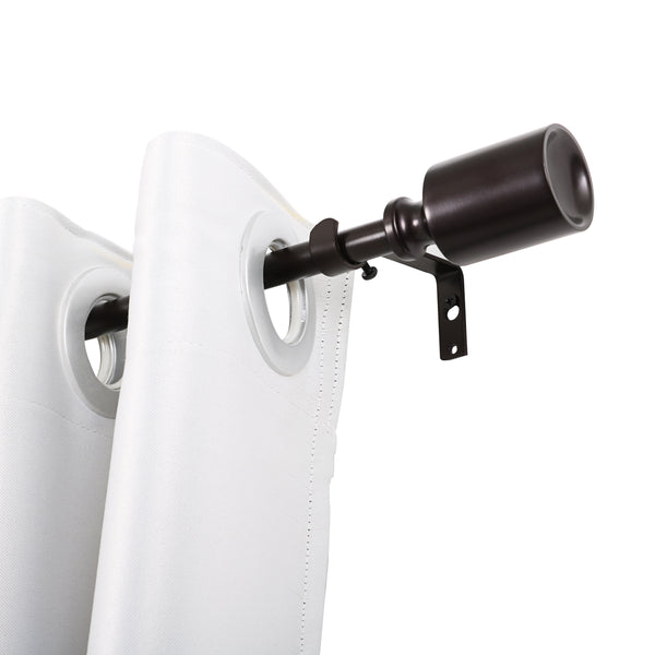 Loft97 D74RB Wall Mounted 3/4 Inch Curtain Rod - Curtain Rods For Windows 48 to 86 Inch, Adjustable Drapery Rods, Curtain Rods, Bedroom & Living Room Decorative Curtain Rods, Tapestry Poles, Bronze