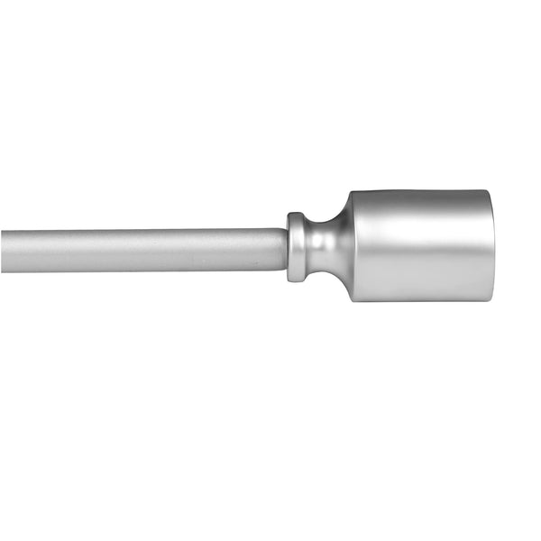 Loft97 D78N Wall Mounted 3/4 Inch Curtain Rod - Curtain Rods For Windows 86 to 120 Inch, Adjustable Drapery Rods, Curtain Rods, Bedroom & Living Room Decorative Curtain Rods, Tapestry Poles, Nickel