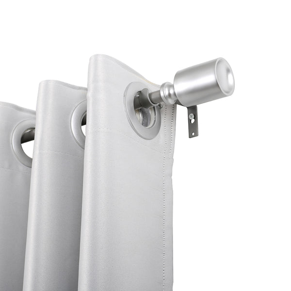 Loft97 D78N Wall Mounted 3/4 Inch Curtain Rod - Curtain Rods For Windows 86 to 120 Inch, Adjustable Drapery Rods, Curtain Rods, Bedroom & Living Room Decorative Curtain Rods, Tapestry Poles, Nickel