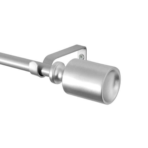 Loft97 D78N Wall Mounted 3/4 Inch Curtain Rod - Curtain Rods For Windows 86 to 120 Inch, Adjustable Drapery Rods, Curtain Rods, Bedroom & Living Room Decorative Curtain Rods, Tapestry Poles, Nickel