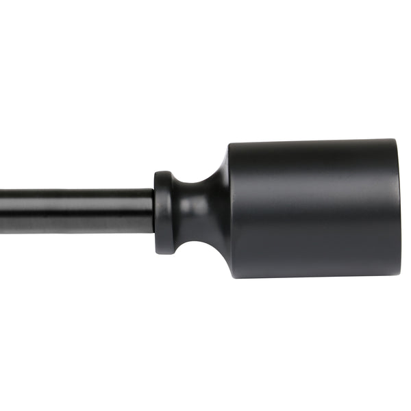 Loft97 D78Z/D78GD Wall Mounted 3/4 Inch Curtain Rod - Curtain Rods For Windows 86 to 120 Inch, Adjustable Drapery Rods, Curtain Rods, Bedroom & Living Room Decorative Curtain Rods, Tapestry Poles, Black & Gold