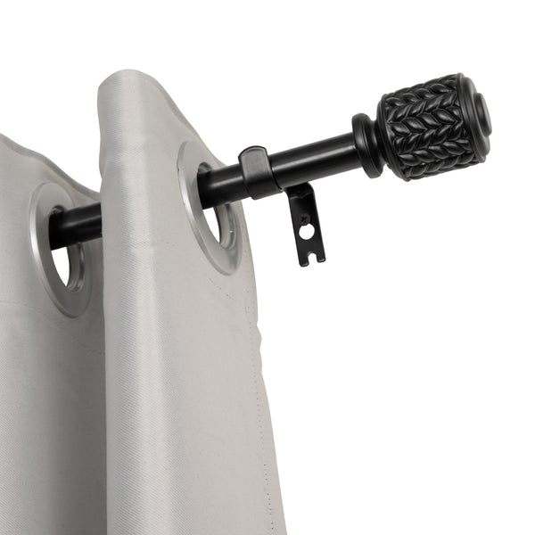 LOFT97 D8XX Wall Mounted 3/4 Inch 3/4 Inch Curtain Rod - Curtain Rods For Windows, Adjustable Drapery Rods, Curtain Rods, Bedroom & Living Room Decorative Curtain Rods, Tapestry Poles