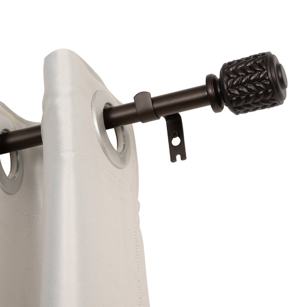 LOFT97 D8XX Wall Mounted 3/4 Inch 3/4 Inch Curtain Rod - Curtain Rods For Windows, Adjustable Drapery Rods, Curtain Rods, Bedroom & Living Room Decorative Curtain Rods, Tapestry Poles