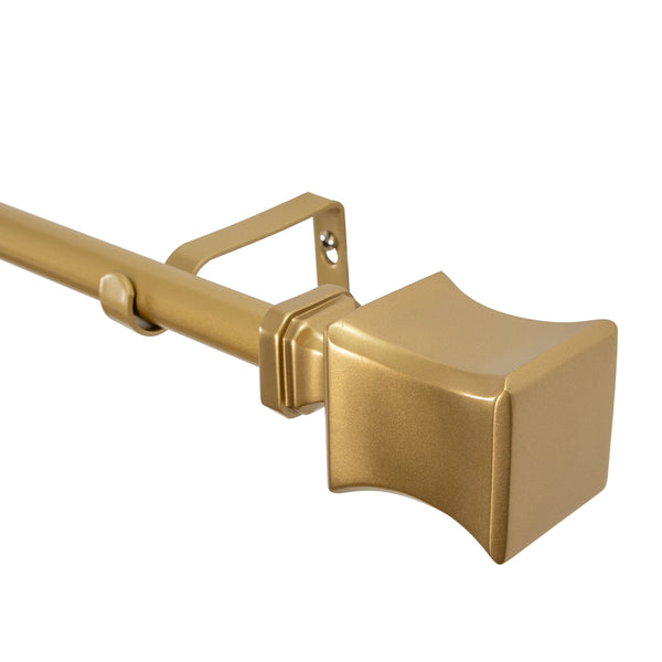 LOT97 D9XX Wall Mounted 3/4 Inch Curtain Rod - Curtain Rods For Windows, Adjustable Drapery Rods, Curtain Rods, Bedroom & Living Room Decorative Curtain Rods, Tapestry Poles
