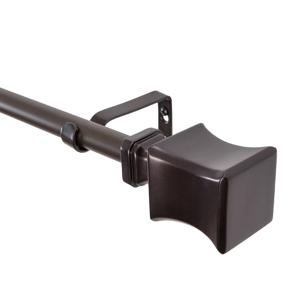 LOT97 D9XX Wall Mounted 3/4 Inch Curtain Rod - Curtain Rods For Windows, Adjustable Drapery Rods, Curtain Rods, Bedroom & Living Room Decorative Curtain Rods, Tapestry Poles